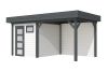 Blokhut Kuifmees 250x250 cm + luifel 300 cm