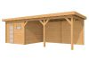 Tuinhuis Raaf Blank 302,5x302,5 cm + luifel 500 cm