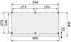 Plattegrond Woodvision buitenverblijf 600x305 cm geïmpregneerd