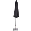 Lotus parasol - Ø300 cm - carbon black - black