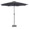 Lotus parasol - Ø300 cm - carbon black - dark grey