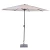 Lotus parasol - Ø300 cm - carbon black - ecru