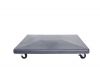 Hawaii parasolvoet - cement - black - 90 kg - met wieltjes