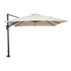 Hawaii parasol 300x300 cm carbon black - ecru
