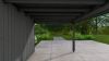 Poolhouse Trendy 300x300 cm + luifel 300 cm - compleet zwart gecoat