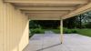Poolhouse Trendy 300x300 cm + overkapping 400 cm - onbehandeld