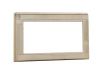 Woodvision Vast raam melkglas 72x45 cm - Groen geïmpregneerd