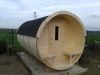 Barrelsauna Ø195x300 cm - Vurenhout buiten