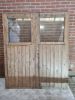 Dubbele houten deur blank 168,5 x 192,5 cm met kozijn - SALE25036