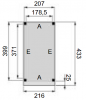 Plattegrond overkapping Premium L 210x400 cm 