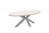 Garden Impressions Vera diningset taupe / light teak tafel en 6 taupe valley sand fauteuils