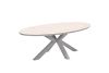 Garden Impressions Vera diningset taupe / light teak tafel en 6 taupe valley sand fauteuils - Showmodel Hoofddorp
