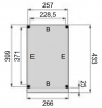 Plattegrond overkapping Premium L 210x400 cm 