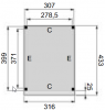 Plattegrond overkapping Premium L 310x400 cm 