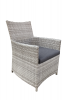 Wicker stoel Georgetown grijs gemêleerd