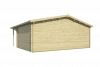 Blokhut Gijs 595x400 cm + luifel 200 cm - red class wood geïmpregneerd