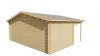 Tuindeco Blokhut Piet 595x300 cm + luifel 200 cm | 45 mm | vuren blank