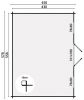 Blokhut/Tuinhuis Dianne 578x450 cm plattegrond