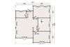 Plattegrond Blokhut Tullow 464x954 + 447x714 cm