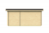 Blokhut Ellie 450x300 cm + luifel 30 cm - Red class wood geïmpregneerd