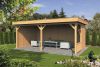 Tuindeco Oslo XL Overkapping type 3 678x430 cm Lariks/Douglashout blank