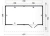 Lariks/Douglas Kapschuur Bergen XL type 4 677x452 cm plattegrond