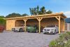 Overkapping plat dak Red Class Wood Odense type 10 XL