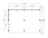 Kapschuur Billund XL Type 2 Red Class Wood 600x460 cm - geïmpregneerd