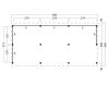 Kapschuur Billund XL Type 6 Red Class Wood 893x460cm - geïmpregneerd