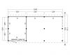 Kapschuur Billund XXL Type 8 Red Class Wood 1043x512 cm - geïmpregneerd