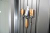 Metalen berging Neo 1A 180x180 cm - Donkergrijs/ zilver