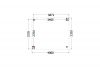 Buitenverblijf Verona 400x335 cm - Plat dak model links - plattegrond