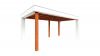 Trendhout Buitenverblijf Verona 510x335 cm - Plat dak model rechts