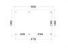 Trendhout kapschuur de Deel 505x340 cm - plattegrond