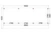 Trendhout kapschuur de Heerd 900x425 cm - plattegrond