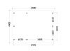 Kapschuur de Hoeve XL 530x440 cm - plattegrond