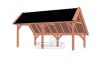 Trendhout kapschuur de Hoeve XL 635x380 cm - basis