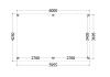 Trendhout kapschuur de Stee 600x425 cm - plattegrond