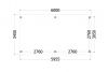 Trendhout kapschuur de Stee 600x360 cm - plattegrond