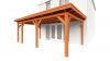 Aanbouwveranda Lucca 645x390 cm - Plat dak model links