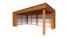 Trendhout Buitenverblijf Capri 610x375 - Plat dak model links