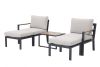 Garden Impressions Cinto loungeset 5-delig carbon black / light teak / desert sand