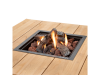 Cosipure 100 zwart/teak 100x100x50 cm
