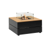Cosipure 100 zwart/teak 100x100x50 cm