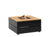 Cosipure 100 zwart/teak 100x100x50 cm