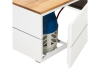 Cosipure 100 wit/teak 100x100x50 cm