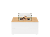 Cosipure 100 wit/teak 100x100x50 cm