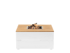 Cosipure 100 wit/teak 100x100x50 cm
