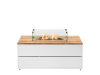Cosipure 120 wit/teak 120x80x50 cm