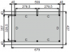 Plattegrond Overkapping Prestige XL 600x360 cm 